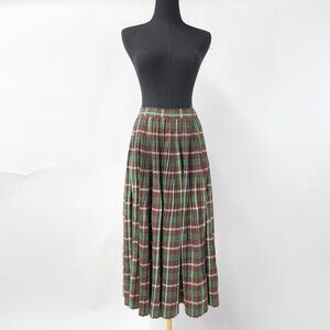 VINTAGE PLEATED PLAID SKIRT MAT GORDON MONTREAL